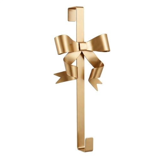 Gold bow wreath - bow, hanger