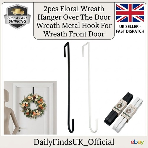 2pcs floral wreath hanger - 2pcs, over