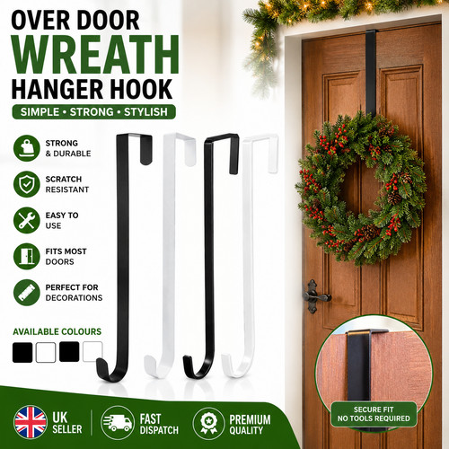 Floral wreath hanger - floral, over