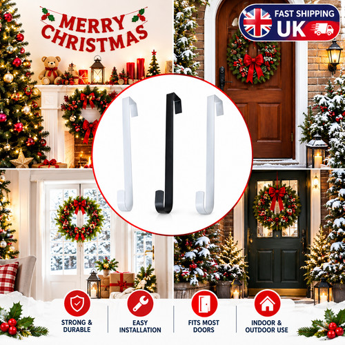 Christmas wreath hanger over - wreath,