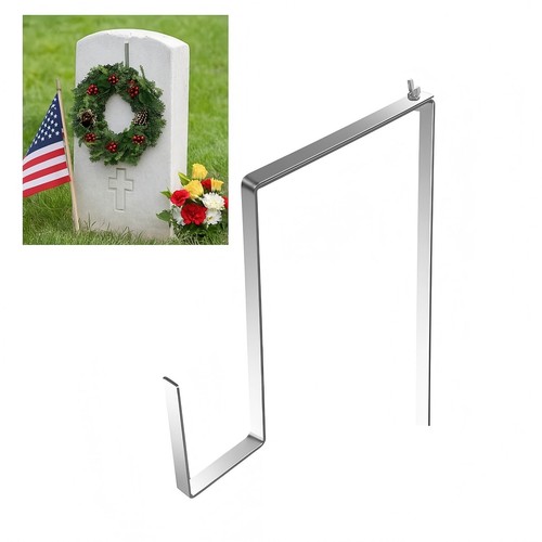 Adjustable metal grave wreath - adjustable,