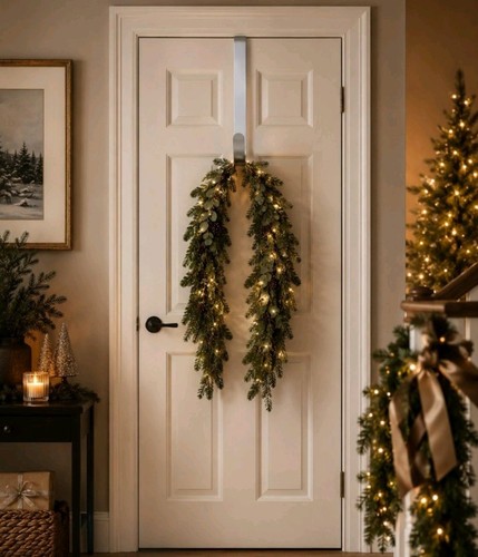 Christmas wreath door hanger - christmas,