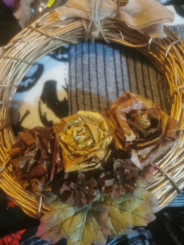 Rustic artisan wreath door - rustic,