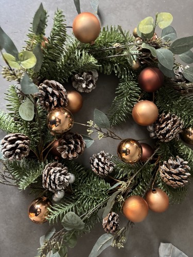 John lewis copper wreath new - copper, wreath.