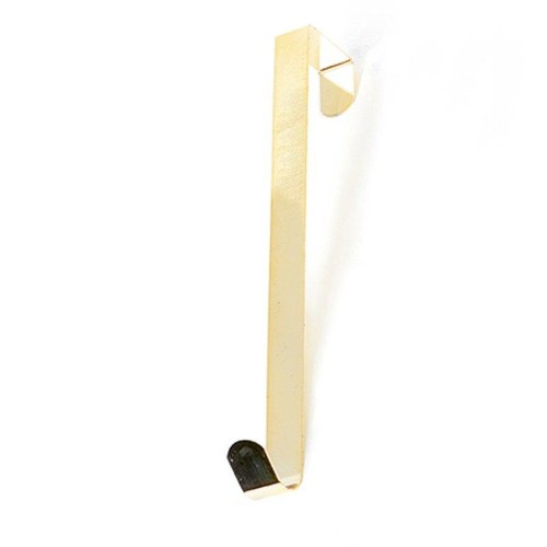 Gold metal door wreath hanger - metal,