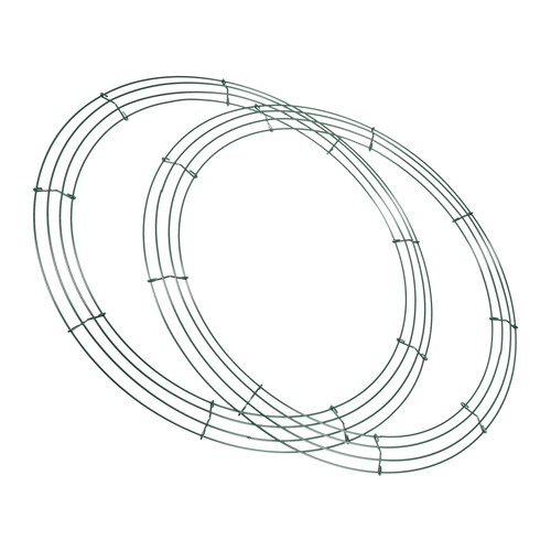 2pcs metal wire wreath - metal,