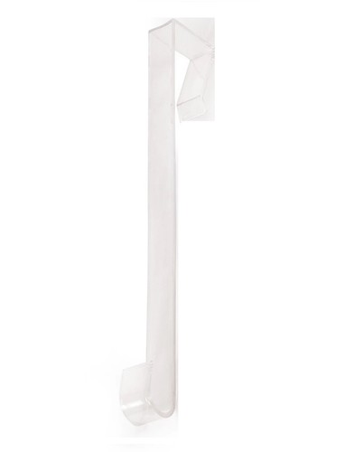 Clear door wreath hanger - clear,