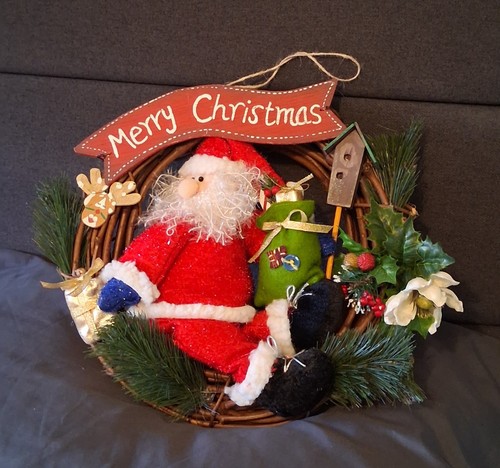 Christmas door wreath hanger - wreath,