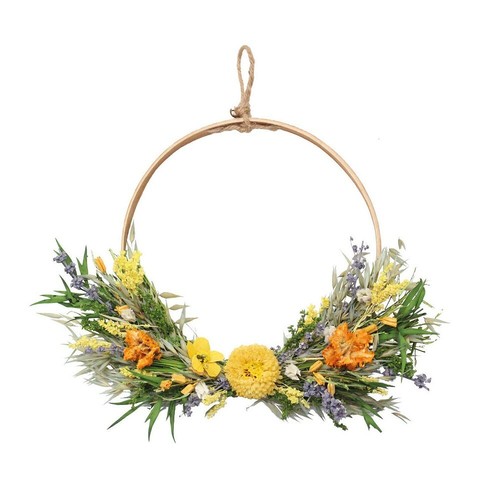 Dried flower wreath hanger - flower,