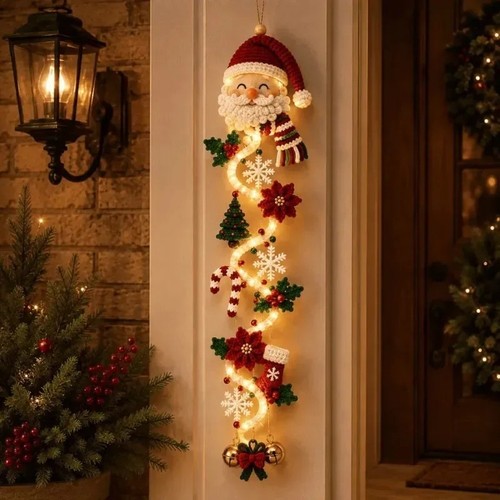 Glowing christmas door - glowing, hanger